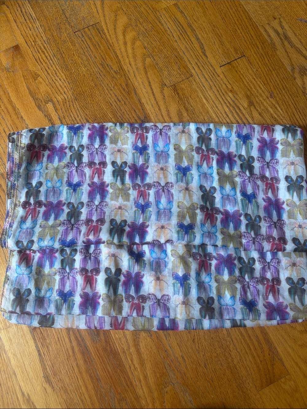 Multicolor Butterfly Print Tube Top